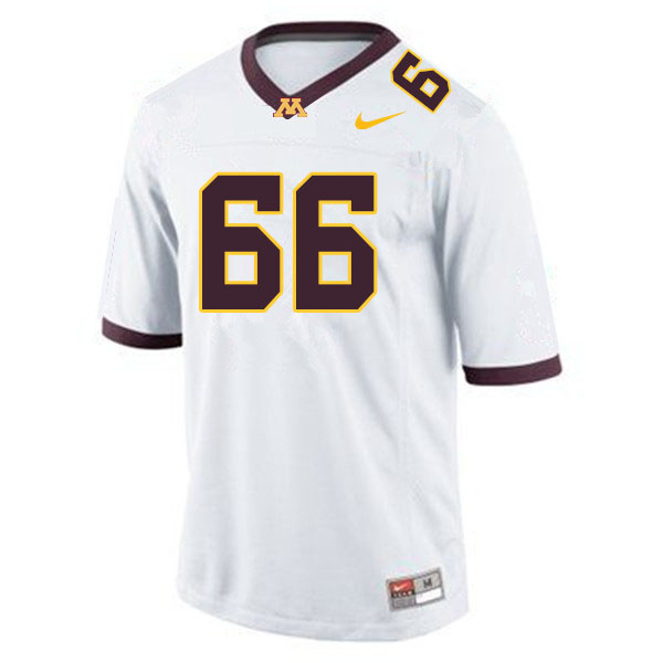 Men #66 Nathan Boe Minnesota Golden Gophers College Football Jerseys Sale-White